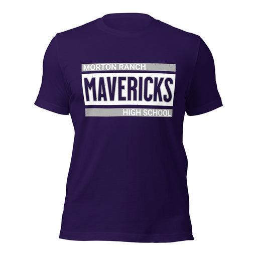 Morton Ranch High School Mavericks Premium Purple Unisex T-shirt 098