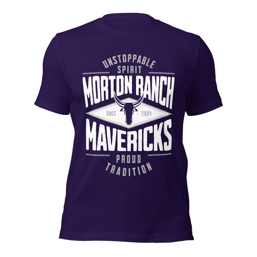 Morton Ranch High School Mavericks Premium Purple Unisex T-shirt 210