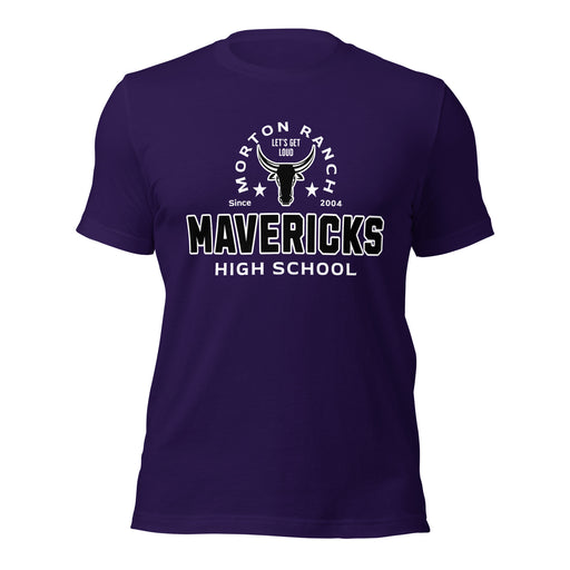 Morton Ranch High School Mavericks Premium Purple Unisex T-shirt 222