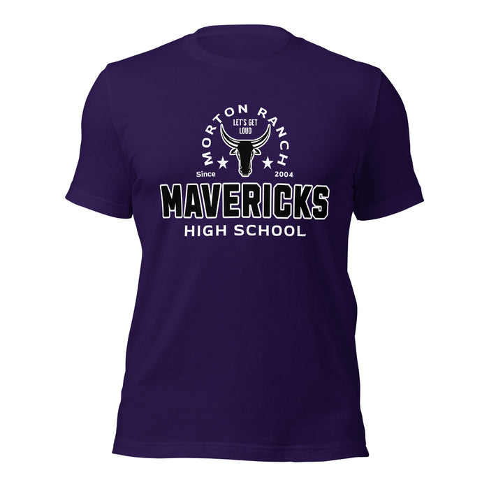 Morton Ranch High School Mavericks Premium Purple Unisex T-shirt 222