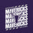 Close-up view of Morton Ranch High School Mavericks Premium Purple Unisex T-shirt 223