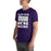 Man wearing Klein Cain High School Hurricanes Purple Premium Unisex T-shirt 231