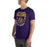 Man wearing Jersey Village High School Falcons Purple Premium Unisex T-shirt 204
