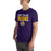 Man wearing Jersey Village High School Falcons Purple Premium Unisex T-shirt 024