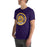 Man wearing Jersey Village High School Falcons Purple Premium Unisex T-shirt 220