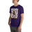 Man wearing Jersey Village High School Falcons Purple Premium Unisex T-shirt 236