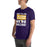 Man wearing Jersey Village High School Falcons Purple Premium Unisex T-shirt 231