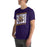 Man wearing Jersey Village High School Falcons Purple Premium Unisex T-shirt 223