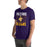 Man wearing Jersey Village High School Falcons Purple Premium Unisex T-shirt 233