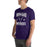 Man wearing Morton Ranch High School Mavericks Premium Purple Unisex T-shirt 230
