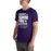 Man wearing Morton Ranch High School Mavericks Premium Purple Unisex T-shirt 232