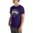 Man wearing Morton Ranch High School Mavericks Premium Purple Unisex T-shirt 221