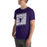 Man wearing Morton Ranch High School Mavericks Premium Purple Unisex T-shirt 223