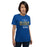 Woman wearing a Klein High School Bearkats Premium Royal Unisex T-shirt 40