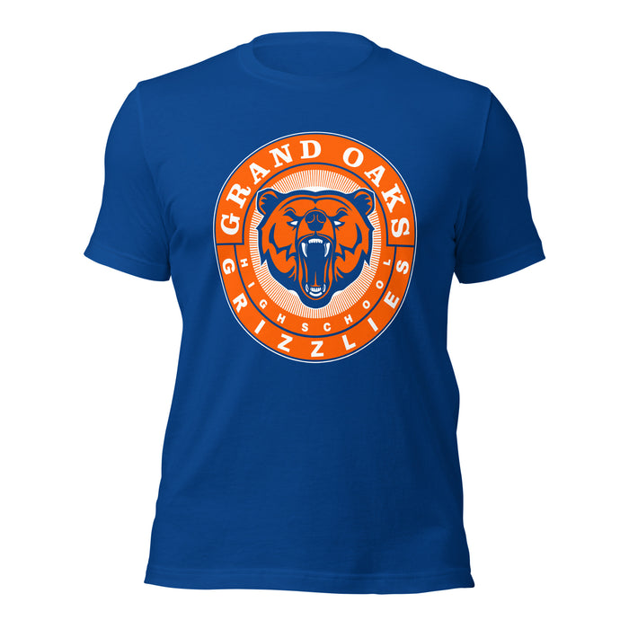 Grand Oaks High School Grizzlies Premium Royal Unisex T-shirt 02