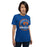 Woman wearing a Grand Oaks High School Grizzlies Premium Royal Unisex T-shirt 04