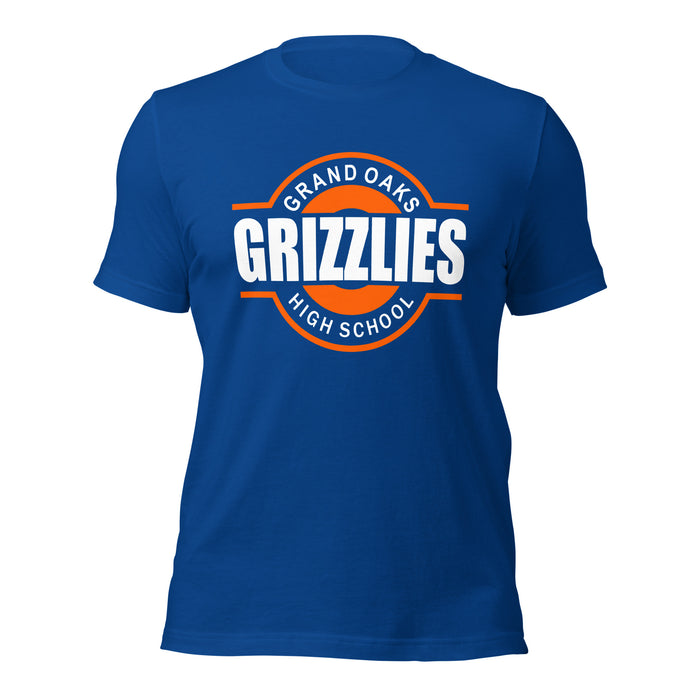 Grand Oaks High School Grizzlies Premium Royal Unisex T-shirt 11