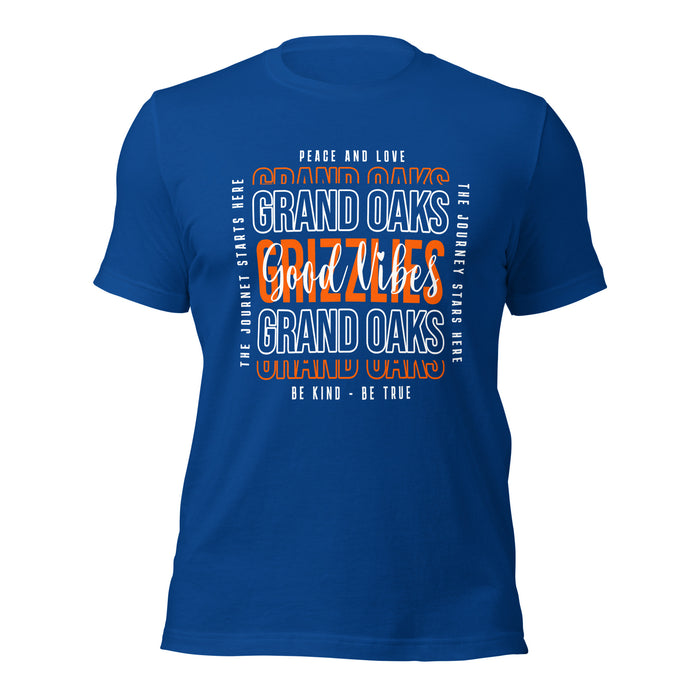 Grand Oaks High School Grizzlies Premium Royal Unisex T-shirt 13