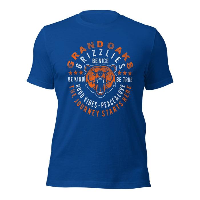 Grand Oaks High School Grizzlies Premium Royal Unisex T-shirt 16