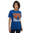 Woman wearing a Grand Oaks High School Grizzlies Premium Royal Unisex T-shirt 27