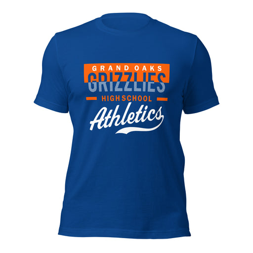 Grand Oaks High School Grizzlies Premium Royal Unisex T-shirt 48