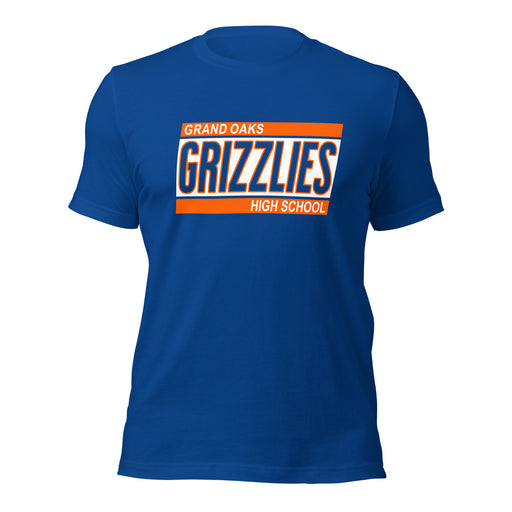 Grand Oaks High School Grizzlies Premium Royal Unisex T-shirt 72