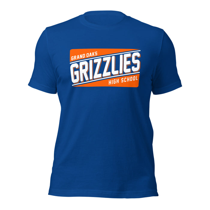 Grand Oaks High School Grizzlies Premium Royal Unisex T-shirt 84