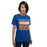 Woman wearing a Grand Oaks High School Grizzlies Premium Royal Unisex T-shirt 86