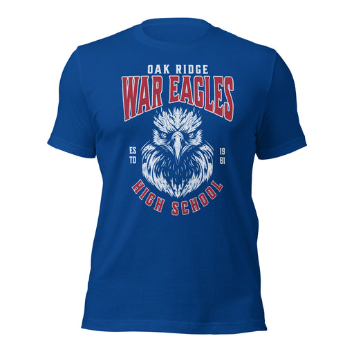 Oak Ridge High School War Eagles Royal Blue Premium Unisex T-shirt 211