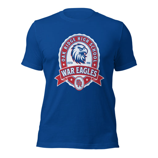 Oak Ridge High School War Eagles Royal Blue Premium Unisex T-shirt 212