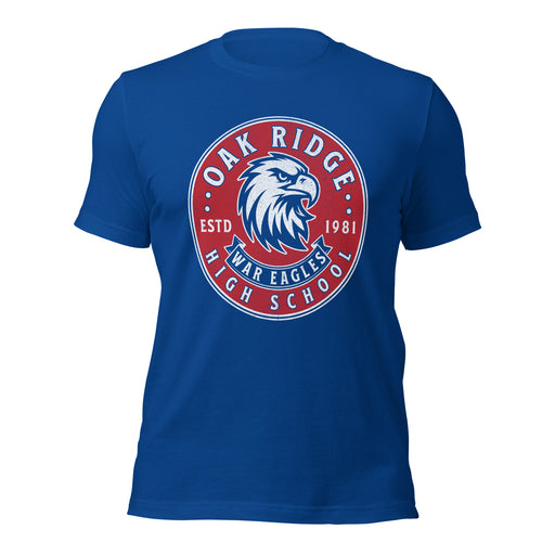 Oak Ridge High School War Eagles Royal Blue Premium Unisex T-shirt 215