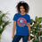 Woman wearing Oak Ridge High School War Eagles Royal Blue Premium Unisex T-shirt 215