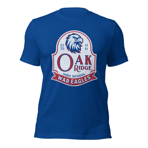 Oak Ridge High School War Eagles Royal Blue Premium Unisex T-shirt 219