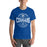 Man wearing Cypress Creek High School Cougars Royal Blue Premium Unisex T-shirt 216