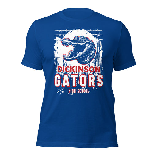 Dickinson High School Gators Royal Blue Premium Unisex t-shirt 202