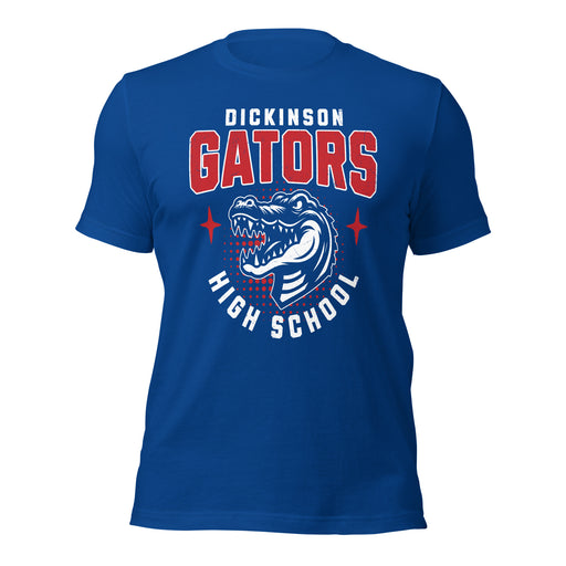 Dickinson High School Gators Royal Blue Premium Unisex t-shirt 204