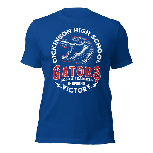 Dickinson High School Gators Royal Blue Premium Unisex t-shirt 206