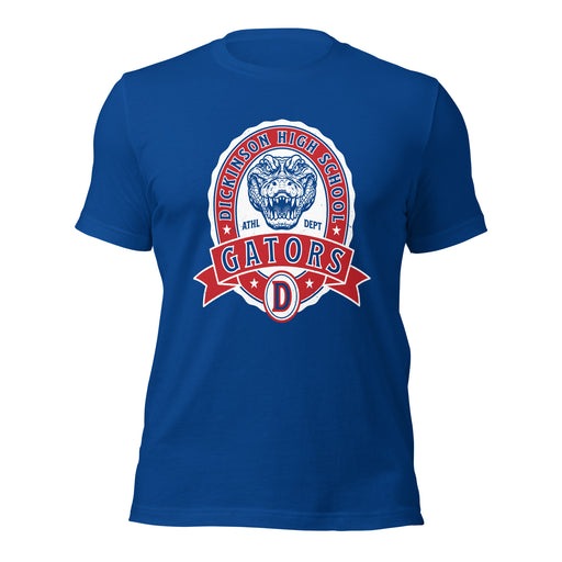 Dickinson High School Gators Royal Blue Premium Unisex t-shirt 212