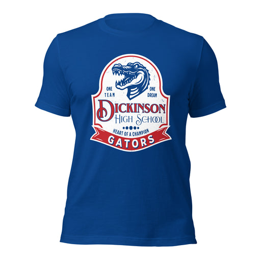 Dickinson High School Gators Royal Blue Premium Unisex t-shirt 219