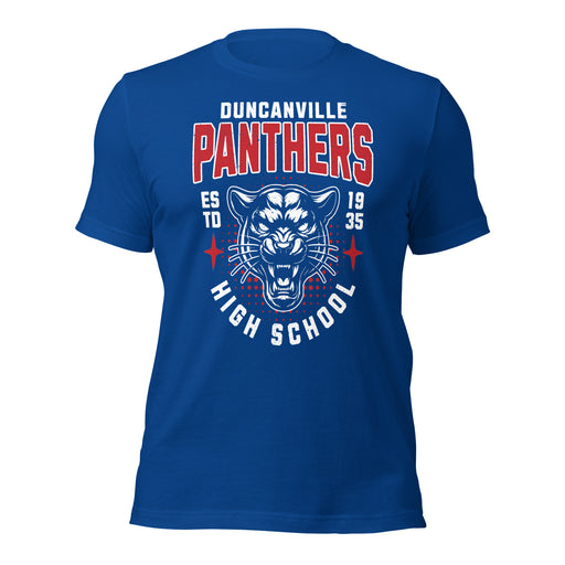 Duncanville High School Panthers Royal Blue Premium Unisex T-shirt 204