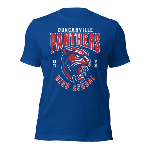 Duncanville High School Panthers Royal Blue Premium Unisex T-shirt 213