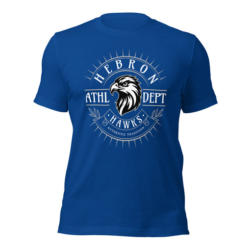 Hebron High School Hawks Royal Blue Premium Unisex T-shirt 201