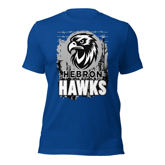 Hebron High School Hawks Royal Blue Premium Unisex T-shirt 202