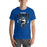 Student wearing Hebron High School Hawks Royal Blue Premium Unisex T-shirt 213