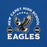 Close-up view of New Caney High School Eagles Royal Blue Premium Unisex T-shirt 208