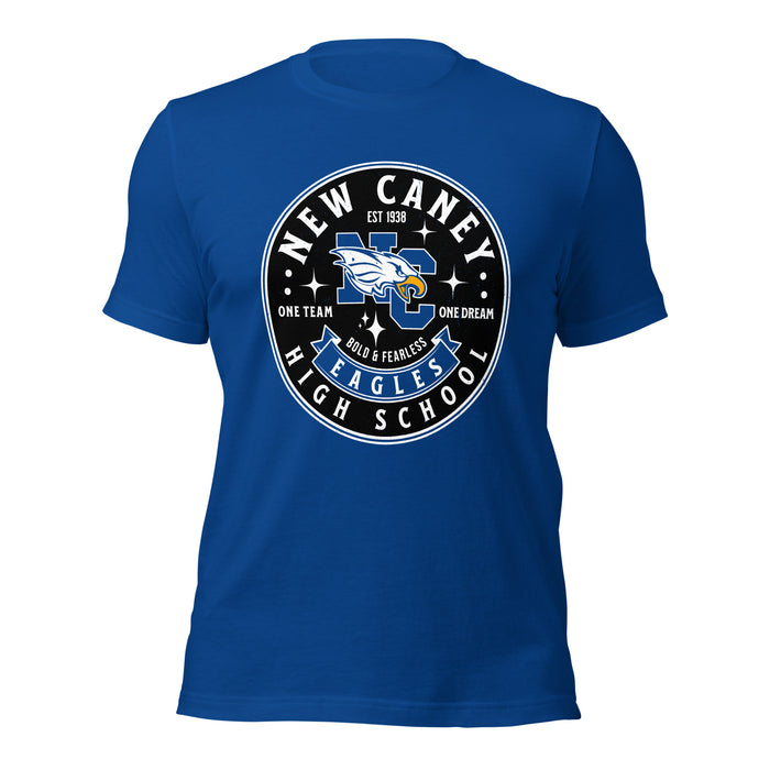 New Caney High School Eagles Royal Blue Premium Unisex T-shirt 215