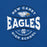 Close-up view of New Caney High School Eagles Royal Blue Premium Unisex T-shirt 218