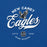 Close-up view of New Caney High School Eagles Royal Blue Premium Unisex T-shirt 226