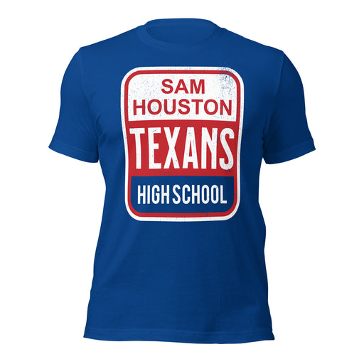 Sam Houston High School Texans Royal Blue Premium Unisex T-shirt 001