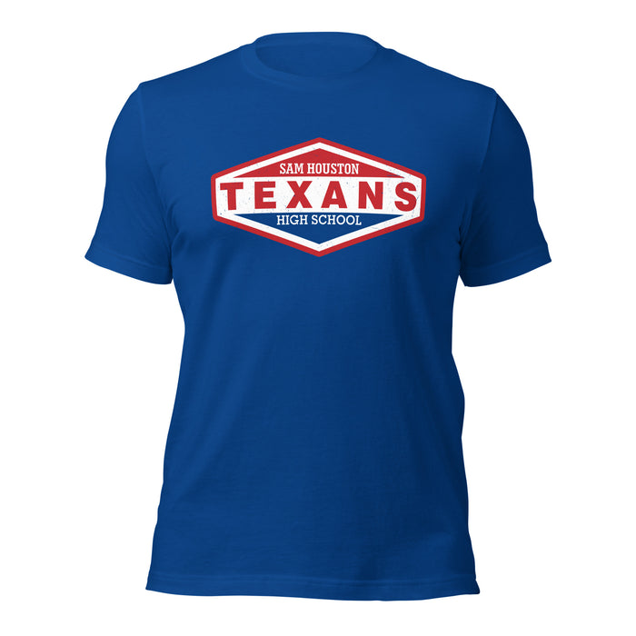 Sam Houston High School Texans Royal Blue Premium Unisex T-shirt 009